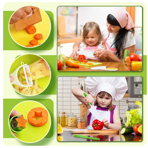 Kids Kitchen Cooking Tools Safe Toys