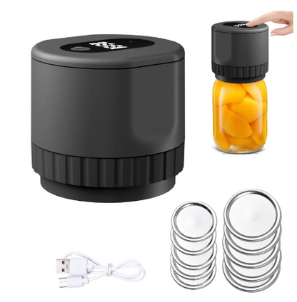 Electric Jar Vacuum Sealer Kit for Food Storage and Fermentation
