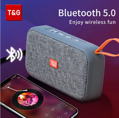 T&G TG506 Portable Mini Wireless Bluetooth 5.0 Speaker – Waterproof Outdoor/Indoor HIFI Soundbar with FM Radio, TF Card & USB Support BRANDED