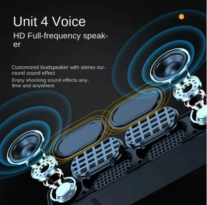 Bluetooth Soundbar with Subwoofer – Wireless 2.0 Channel TV & Computer Speaker for Home Theater, Music & Gaming BRANDED