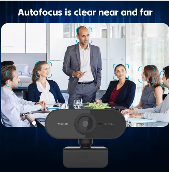 4K Ultra HD Webcam with Microphone & Autofocus – USB PC Laptop Camera for Streaming, Video Calls & Recording BRANDED