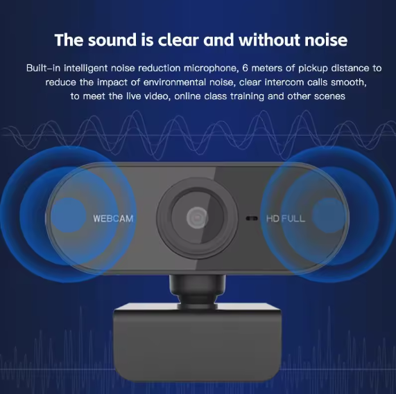 4K Ultra HD Webcam with Microphone & Autofocus – USB PC Laptop Camera for Streaming, Video Calls & Recording BRANDED