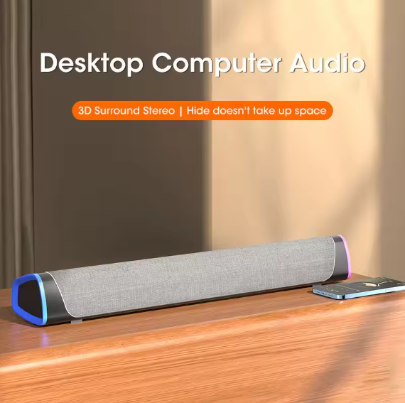 4D computer speaker bar stereo sound subwoofer Bluetooth speaker for MacBook laptop notebook PC Music player wired loudspeaker BRANDED