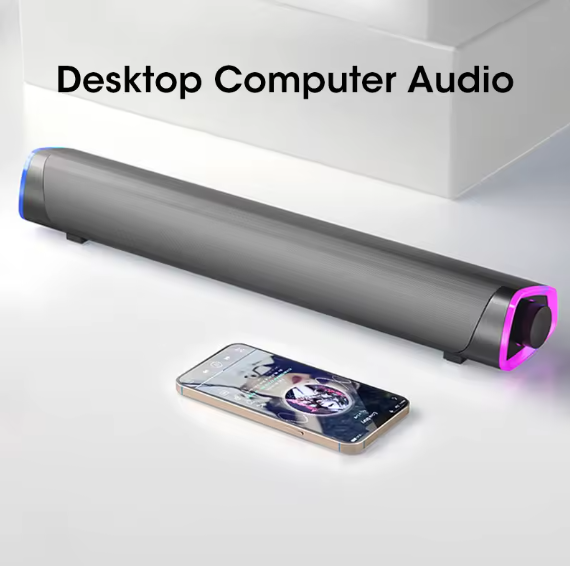 4D computer speaker bar stereo sound subwoofer Bluetooth speaker for MacBook laptop notebook PC Music player wired loudspeaker BRANDED