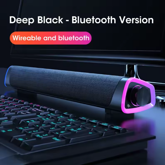 4D computer speaker bar stereo sound subwoofer Bluetooth speaker for MacBook laptop notebook PC Music player wired loudspeaker BRANDED