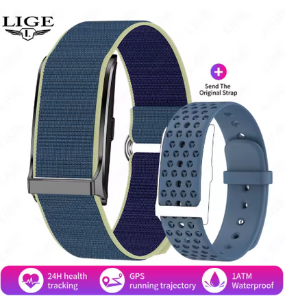 LIGE Smart Watch for Men & Women | Bluetooth 5.2 Fitness Tracker with Heart Rate, Sleep, and Blood Oxygen Monitor | 127 Sports Modes, Waterproof Smart Bracelet for Android & iOS LIGE