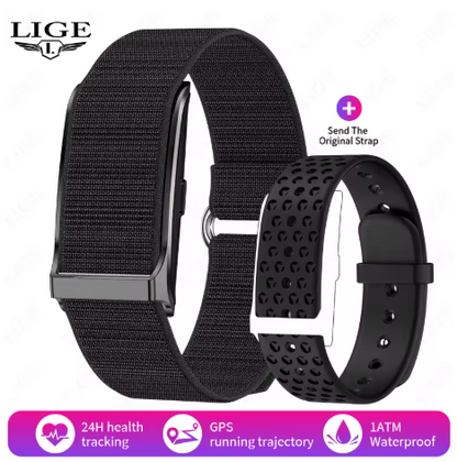 LIGE Smart Watch for Men & Women | Bluetooth 5.2 Fitness Tracker with Heart Rate, Sleep, and Blood Oxygen Monitor | 127 Sports Modes, Waterproof Smart Bracelet for Android & iOS LIGE