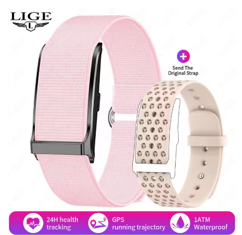 LIGE Smart Watch for Men & Women | Bluetooth 5.2 Fitness Tracker with Heart Rate, Sleep, and Blood Oxygen Monitor | 127 Sports Modes, Waterproof Smart Bracelet for Android & iOS LIGE