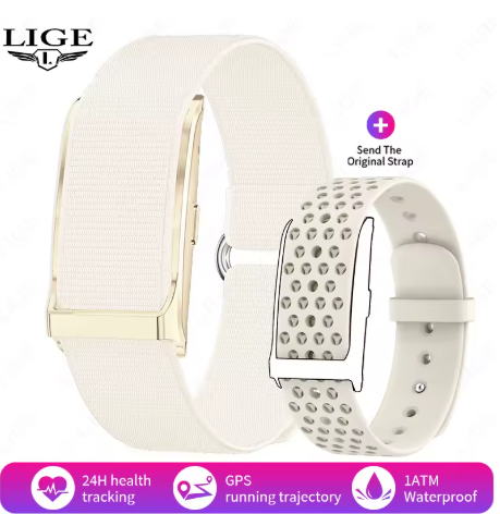 LIGE Smart Watch for Men & Women | Bluetooth 5.2 Fitness Tracker with Heart Rate, Sleep, and Blood Oxygen Monitor | 127 Sports Modes, Waterproof Smart Bracelet for Android & iOS LIGE