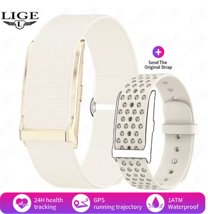 LIGE Smart Watch for Men & Women | Bluetooth 5.2 Fitness Tracker with Heart Rate, Sleep, and Blood Oxygen Monitor | 127 Sports Modes, Waterproof Smart Bracelet for Android & iOS LIGE