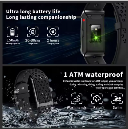 LIGE Smart Watch for Men & Women | Bluetooth 5.2 Fitness Tracker with Heart Rate, Sleep, and Blood Oxygen Monitor | 127 Sports Modes, Waterproof Smart Bracelet for Android & iOS LIGE