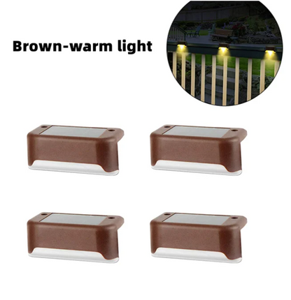 Brighten Your Outdoors: 4/8/12/16pcs Solar LED Garden & Patio Lights – Waterproof Deck & Stair Lamps