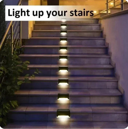 Brighten Your Outdoors: 4/8/12/16pcs Solar LED Garden & Patio Lights – Waterproof Deck & Stair Lamps