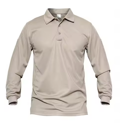 Men’s Long Sleeve Work Polo Shirt – Quick-Dry, Lightweight, Breathable Golf Tee for Outdoor, Office & Summer Wear DynamicDrop Hub