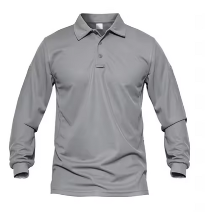 Men’s Long Sleeve Work Polo Shirt – Quick-Dry, Lightweight, Breathable Golf Tee for Outdoor, Office & Summer Wear DynamicDrop Hub