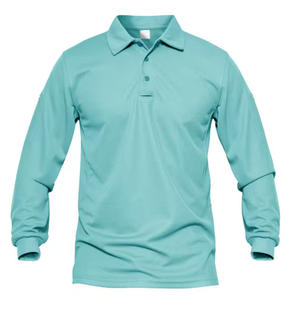 Men’s Long Sleeve Work Polo Shirt – Quick-Dry, Lightweight, Breathable Golf Tee for Outdoor, Office & Summer Wear DynamicDrop Hub