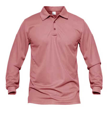 Men’s Long Sleeve Work Polo Shirt – Quick-Dry, Lightweight, Breathable Golf Tee for Outdoor, Office & Summer Wear DynamicDrop Hub