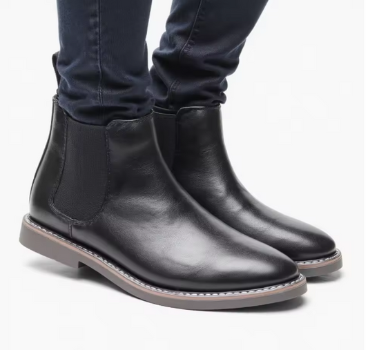 Men’s Chelsea Boots – Stylish Comfortable Leather Ankle Boots, Size 40–46, Classic Fashion Footwear Hecrafted
