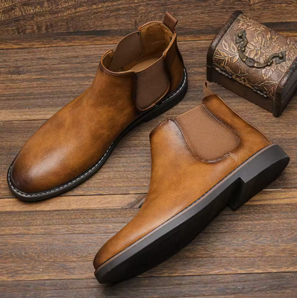Men’s Chelsea Boots – Stylish Comfortable Leather Ankle Boots, Size 40–46, Classic Fashion Footwear Hecrafted