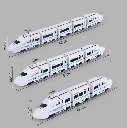 Kids DIY High-Speed Railway Train Toy with Electric Sound & Flashing Lights | 360° Rotating Educational Model Train for Boys & Girls | Perfect Birthday Gift BRANDED