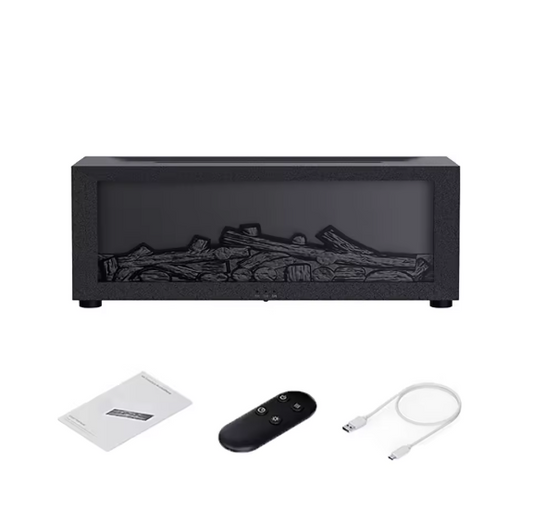 Flame Aroma Diffuser & Air Humidifier 🔥 | Essential Oil Mist Maker with LED Flame Light, Remote Control & Timer | Aromatherapy & Home Wellness Gift BRANDED