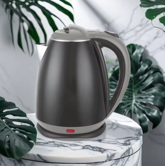 1.8L Fast-Boil Stainless Steel Electric Kettle ⚡ | Safe Anti-Scald Design | Auto Power-Off Home Water Heater for Tea, Coffee & Cooking BRANDED