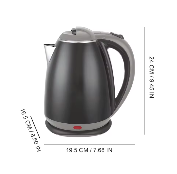 1.8L Fast-Boil Stainless Steel Electric Kettle ⚡ | Safe Anti-Scald Design | Auto Power-Off Home Water Heater for Tea, Coffee & Cooking BRANDED