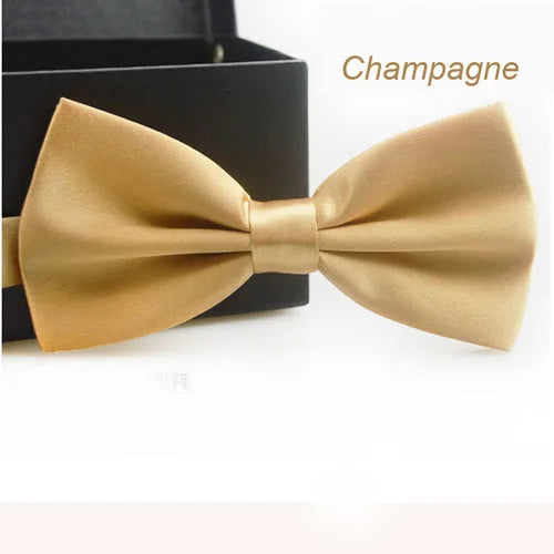 Classic Unisex Bow Tie – Adjustable Solid Color Bowtie for Men, Boys & Girls – Formal Wedding & Party Accessory