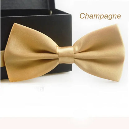 Classic Unisex Bow Tie – Adjustable Solid Color Bowtie for Men, Boys & Girls – Formal Wedding & Party Accessory