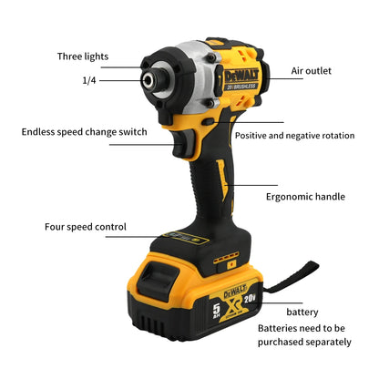 Dewalt DCF860 Cordless Compact Drill/Driver 20V Brushless Electric Drill Upgraded