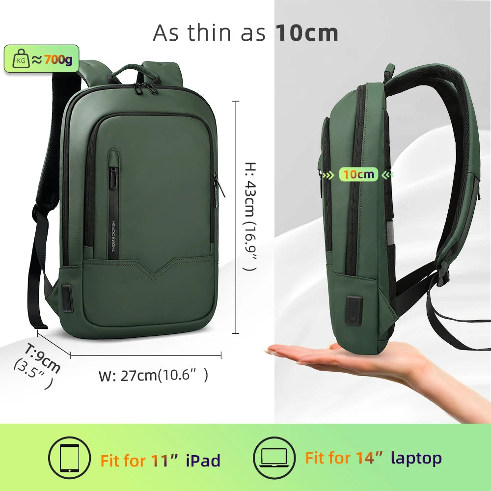 Heroic Knight Men Business Backpack Multifunction Slim Laptop Bags for Women Outdoors Waterproof Pack Aesthetic Backpack Design