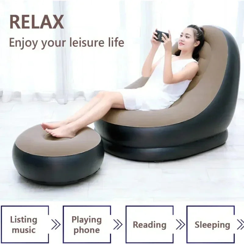 Fashion Inflatable Leisure Bean Bag Sofa Set Comfort, Style, and Versatility in One Set