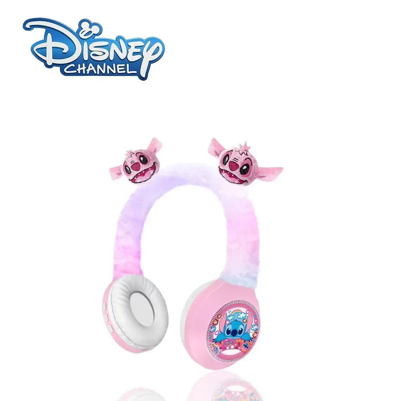 Disney Stitch Wireless Bluetooth Headphones AH-806 Hi-Fi Stereo Sound Foldable Design Fun Anime Style