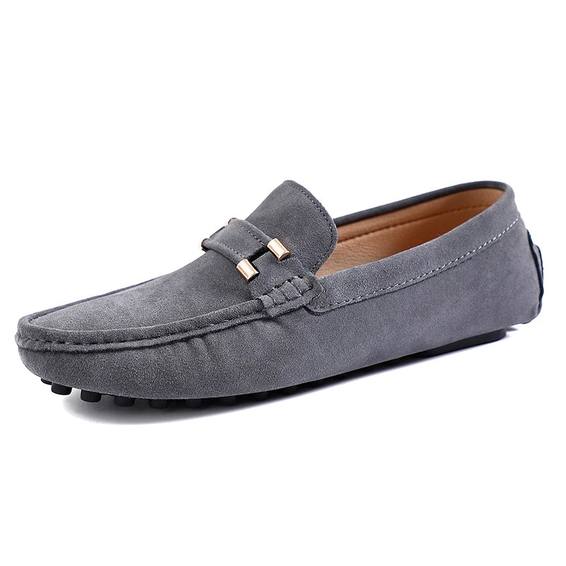 Tide Men’s Business Moccasin Shoes – Black, Blue & Red Casual Luxury Loafers (Size 38-47)