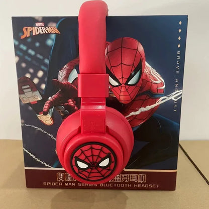 Disney Bluetooth Headphones X3 Spider Man Earphones Bluetooth Foldable HIFI Sound Headsets for Kids Anime Cartoon