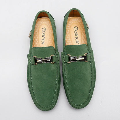 Elegantes Men Loafers – Soft Moccasins, Lightweight Leather Slip-On Flats for Spring & Autumn
