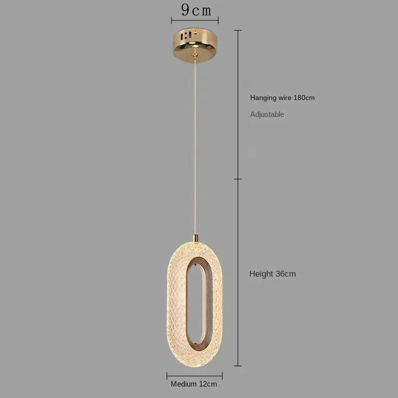 Nordic Luxury Bedside Chandelier Long Line Living Room Background Wall Light Study Chandelier Bedroom Bedside Small Chandelier