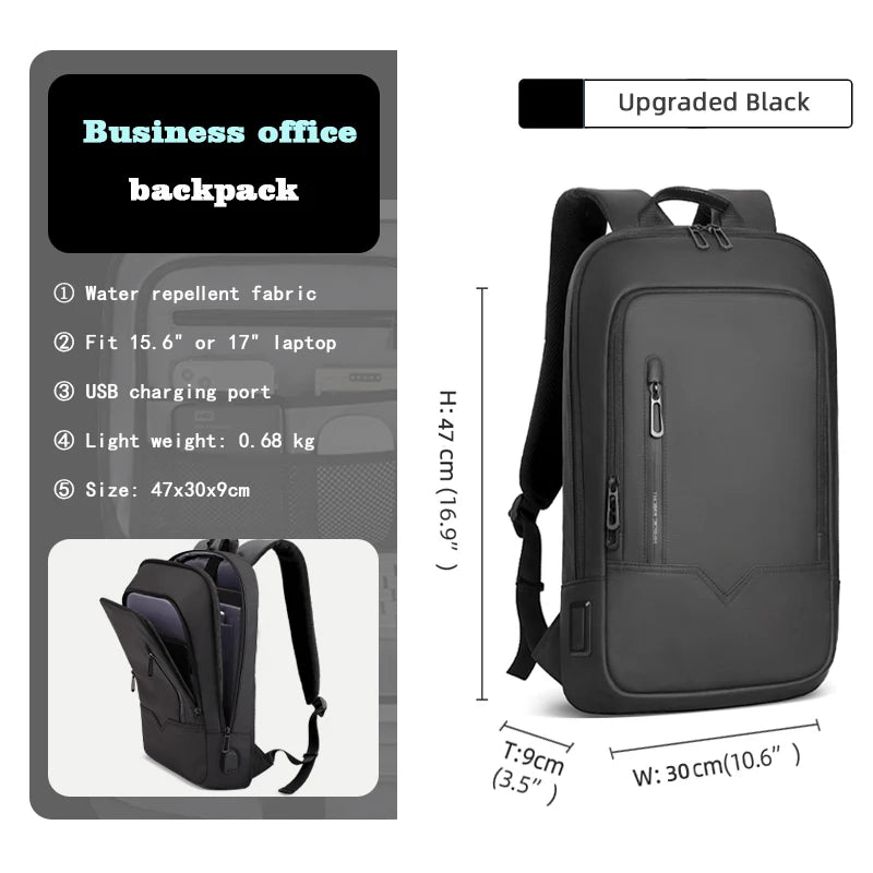 Heroic Knight Men Business Backpack Multifunction Slim Laptop Bags for Women Outdoors Waterproof Pack Aesthetic Backpack Design