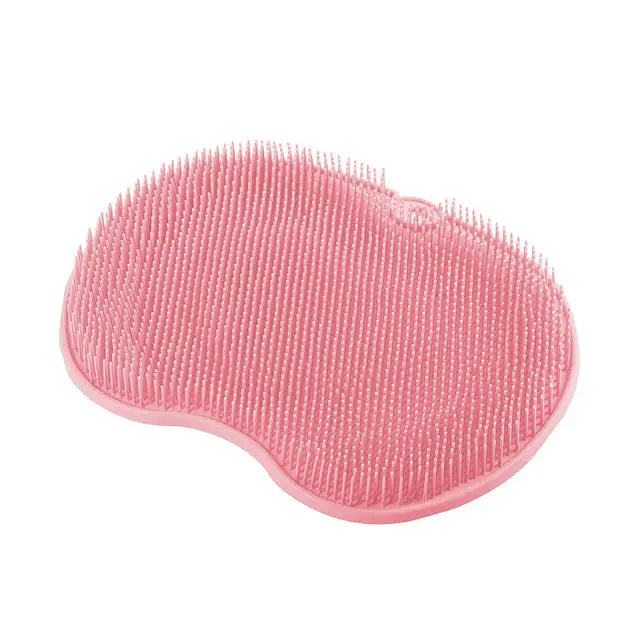 Silicone Rub Back Brush Bathroom Non-Slip Wash Foot Pad Massage Shower Mat with Sucker Bath Massage Foot Exfoliating Brush Pad - DynamicDrop Hub