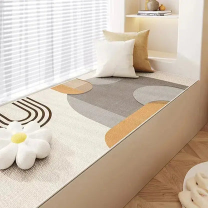 Simple Cream Style Imitation Cashmere Large Carpet Bedroom Bed Mat Living Room Sofa Blanketlovely Dirt Mat - DynamicDrop Hub