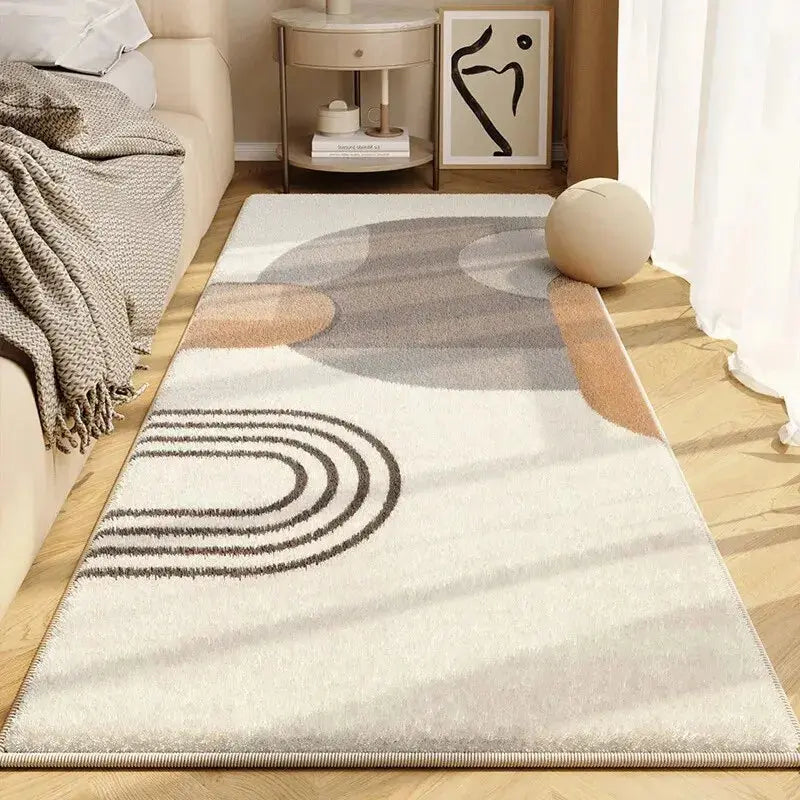 Simple Cream Style Imitation Cashmere Large Carpet Bedroom Bed Mat Living Room Sofa Blanketlovely Dirt Mat - DynamicDrop Hub