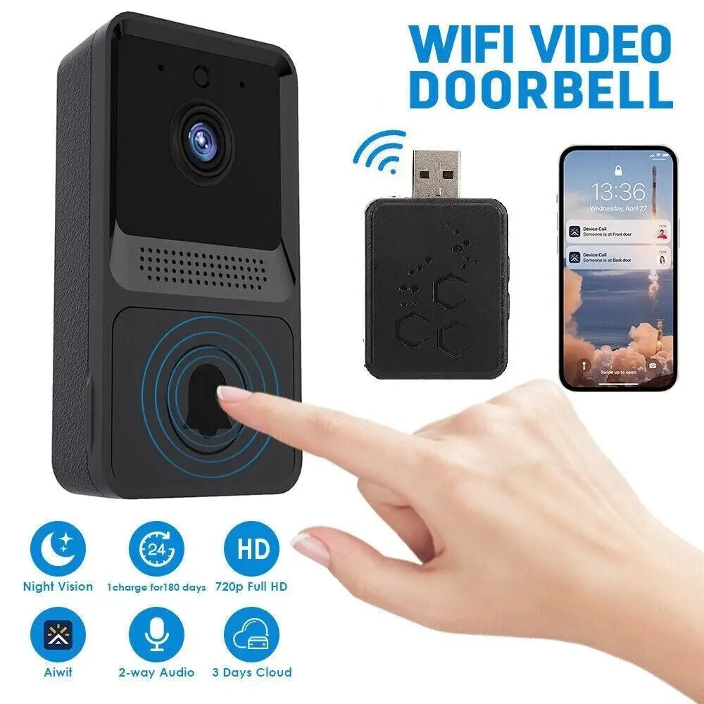 Smart Wireless Wifi Ring Doorbell Security Intercom Video Camera Door Bell - DynamicDrop Hub