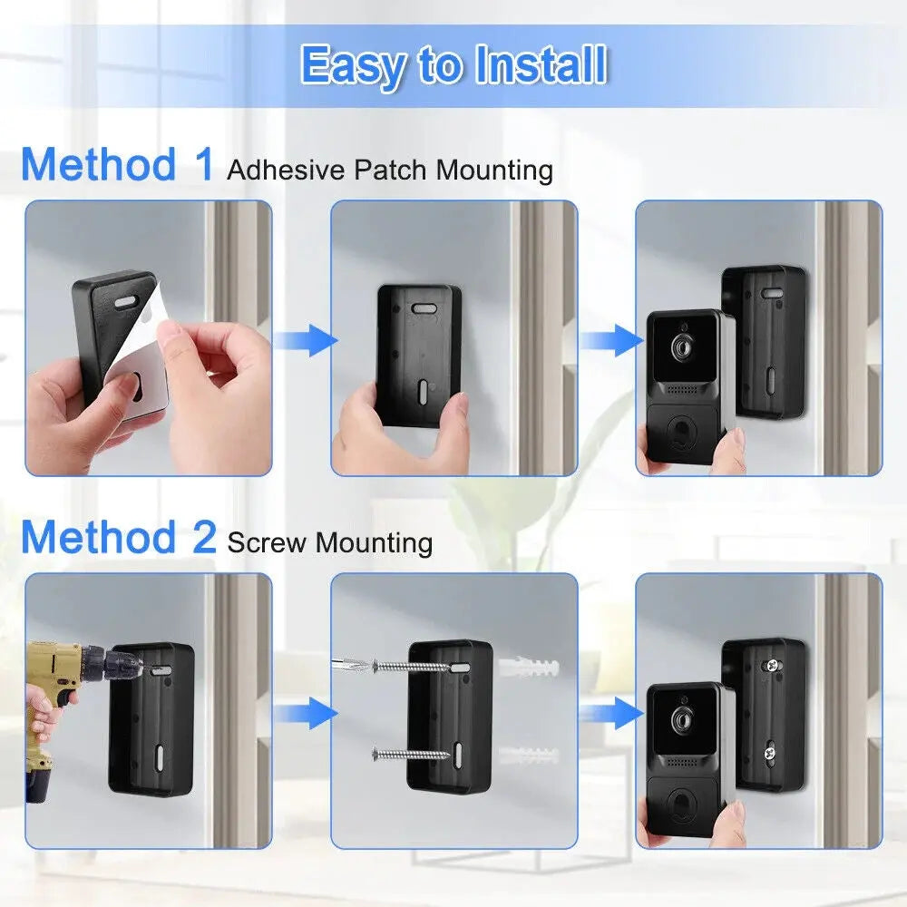 Smart Wireless Wifi Ring Doorbell Security Intercom Video Camera Door Bell - DynamicDrop Hub