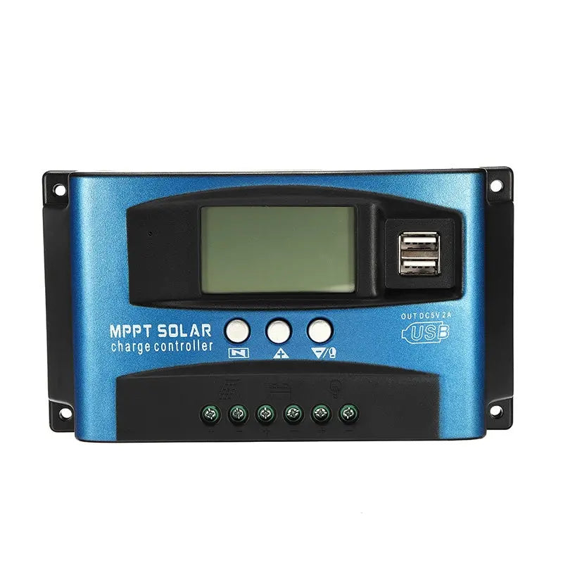 Solar Controller LCD Solar Charge Controller Accuracy Dual USB Solar Panel Battery Regulator - DynamicDrop Hub