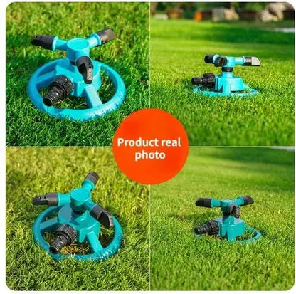 Sprinkler Nozzle 360 Degree Automatic Rotating Water Spray - DynamicDrop Hub