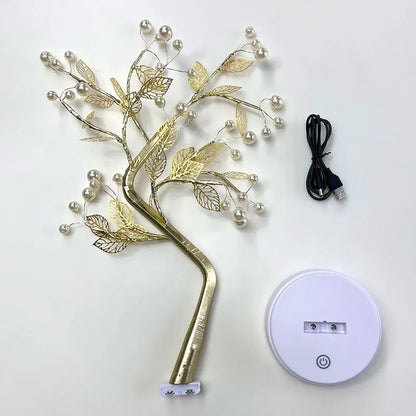 Tabletop Tree Lamp with Decorative LED Lights – for Bedroom and Party Glow - DynamicDrop Hub