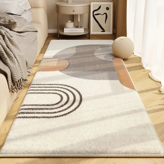 Simple Cream Style Imitation Cashmere Large Carpet Bedroom Bed Mat Living Room Sofa Blanketlovely Dirt Mat
