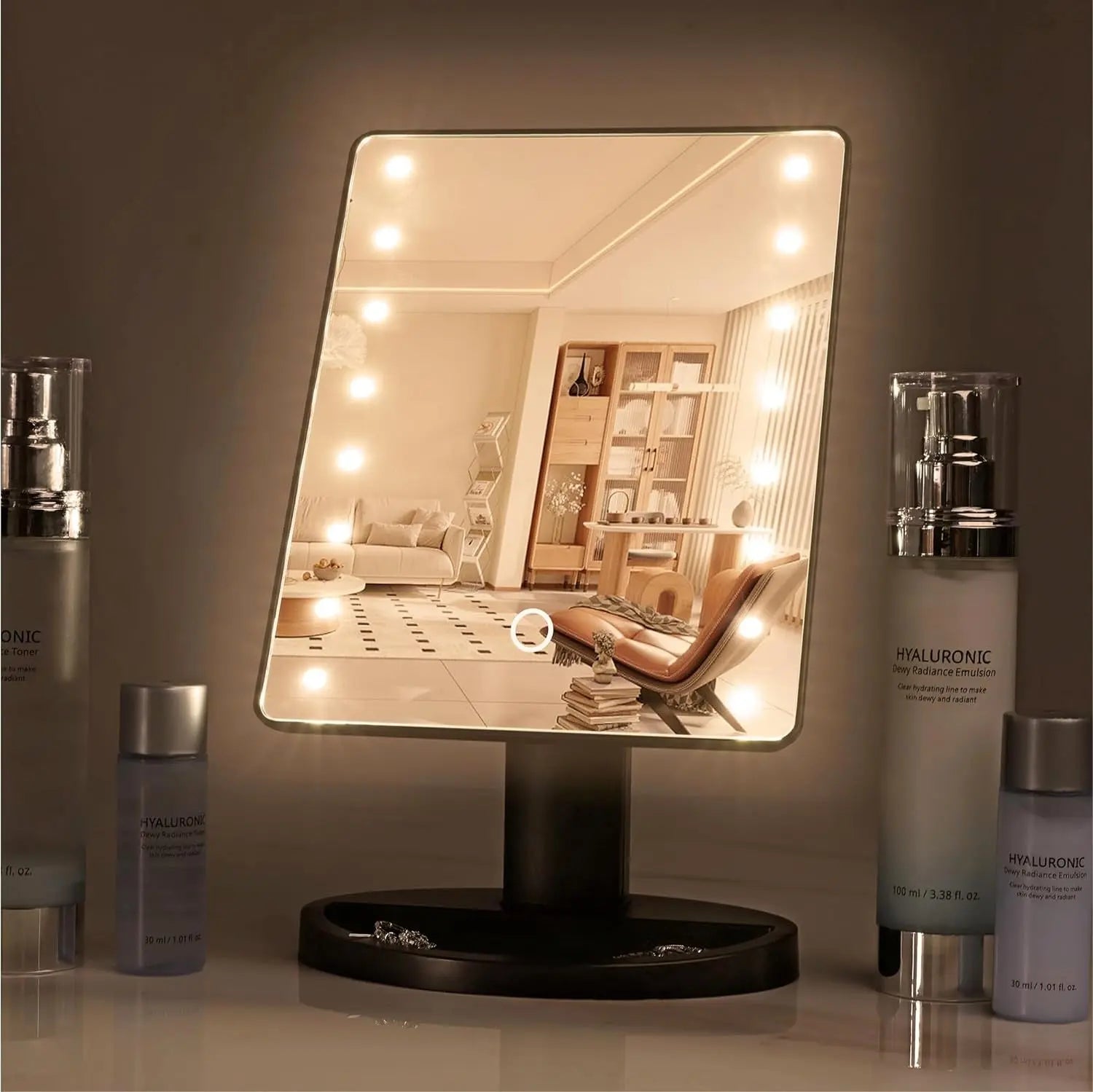 Vivo Technologies 16 LED Touch Vanity Makeup Mirror Touch Controlled Mirror - DynamicDrop Hub