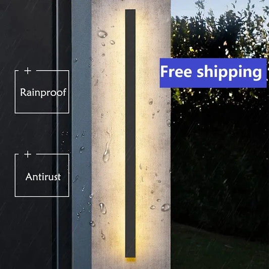 Waterproof LED Long Wall Lamp, Modern, Ip65, Outdoor Lighting, Garden, Villa, Balcony, Lamp, Decorative, 110 V,220V - DynamicDrop Hub