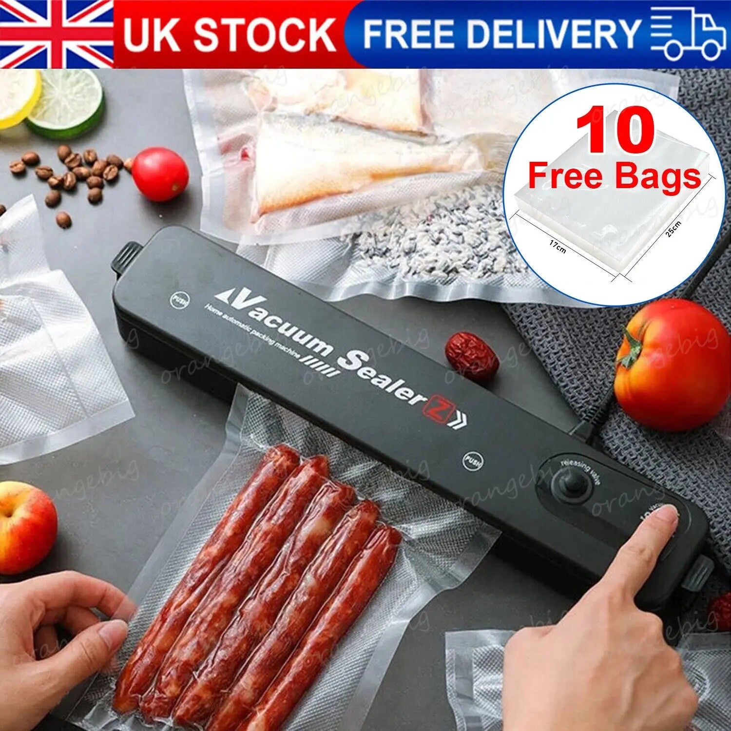 3 in 1 Vacuum Food Sealer Machine Automatic Manual Vacum Sealer Dry/Wet+ 10Bags - DynamicDrop Hub